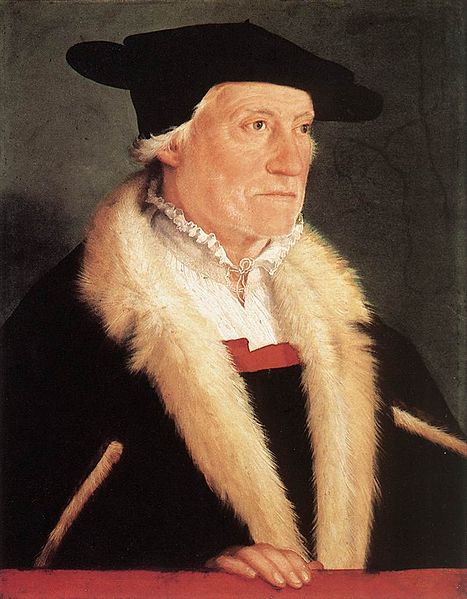Christoph Amberger Portrait of the Cosmographer Sebastien Menster